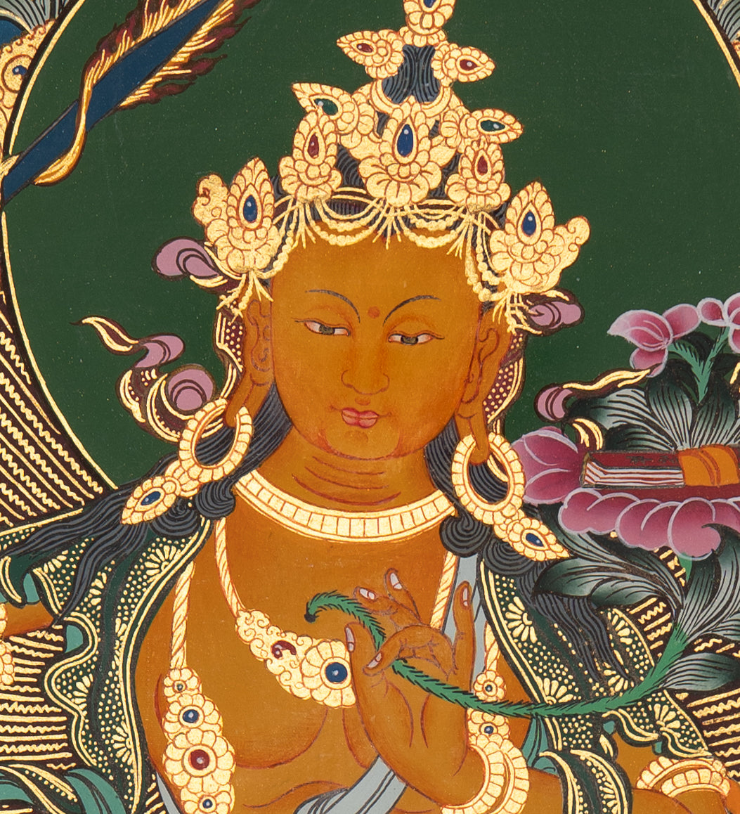 Manjushri Tibetan Thangka Painting