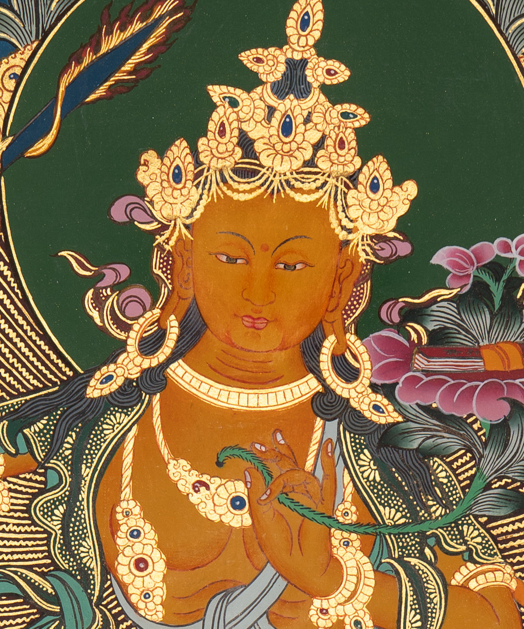 Manjushri Tibetan Thangka Painting