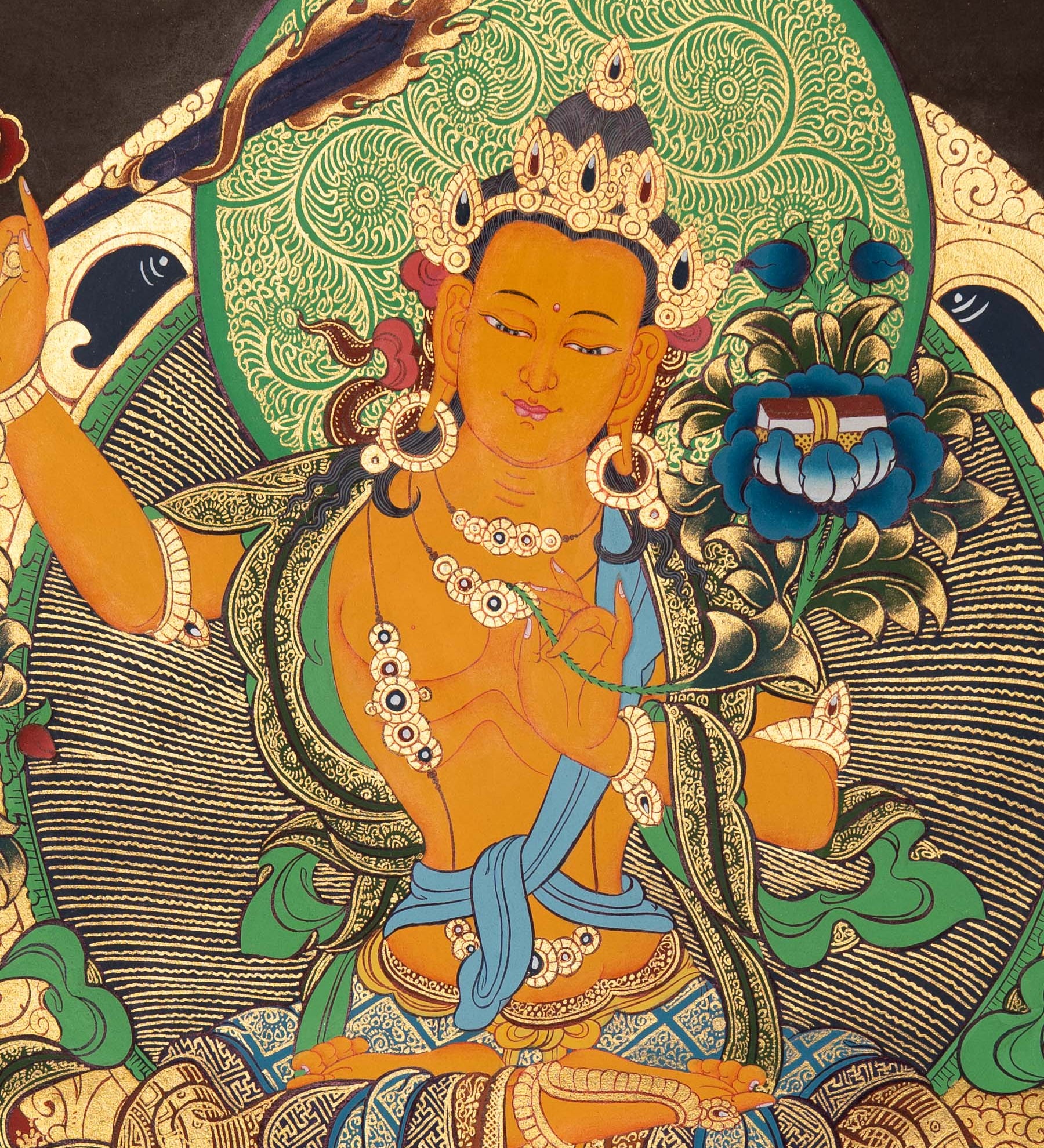 Manjushri Thangka Painting - Sacred Painting