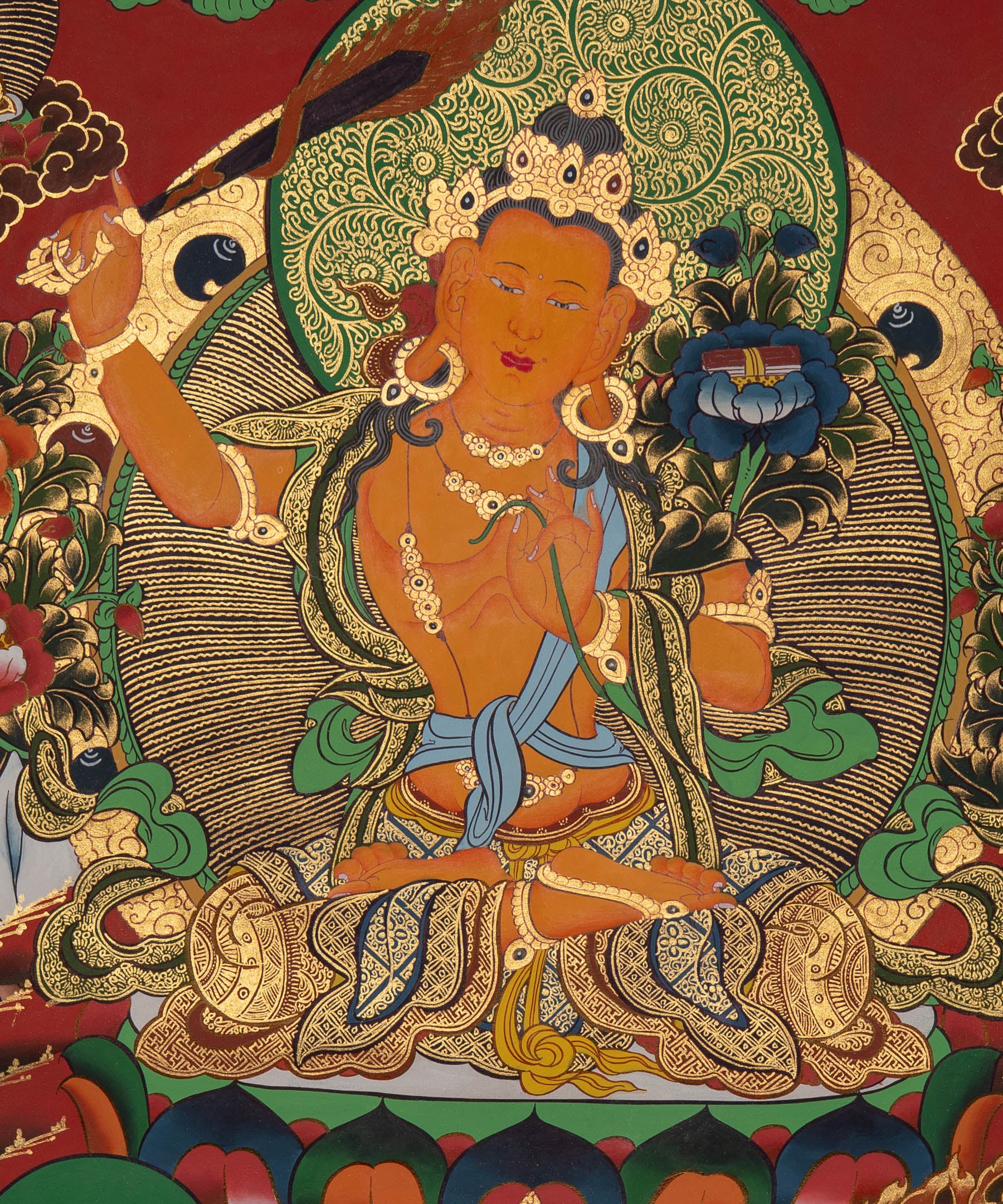 Manjushri Thangka - Sacred Painting