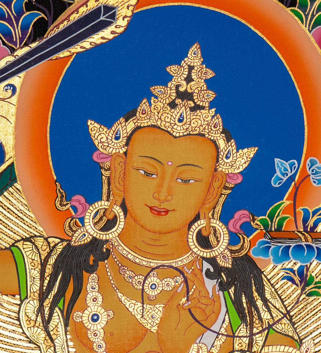 Manjushri Thangka - Sacred Painting