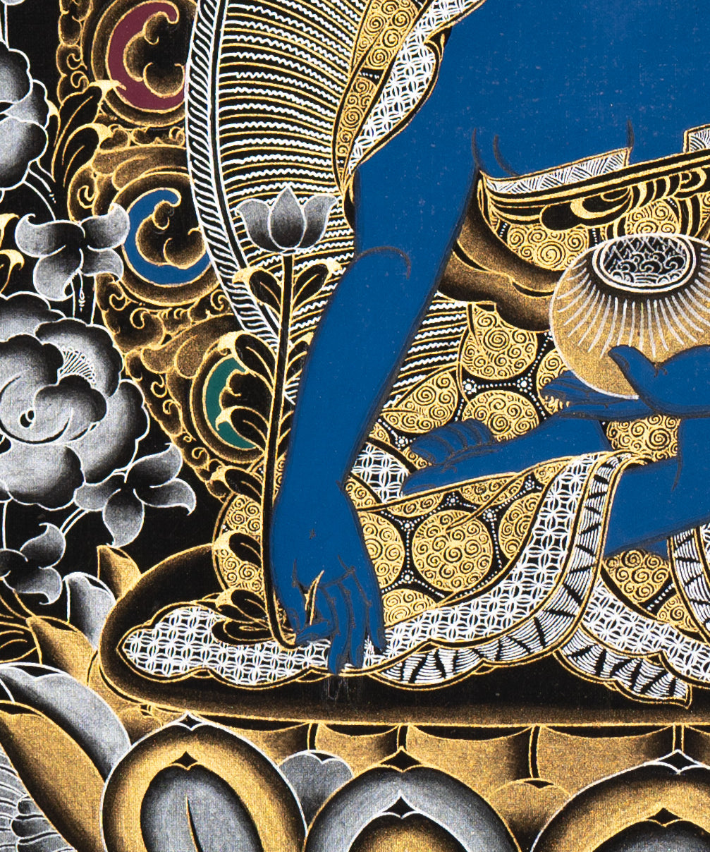 Healing Buddha Thangka Painting - Sacred Painting