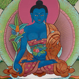 Medicine Buddha Thangka - Tibetan Art