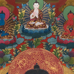 Handpainted Medicine Buddha - Sacred Tibetan Thangka