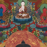 Handpainted Medicine Buddha - Sacred Tibetan Thangka