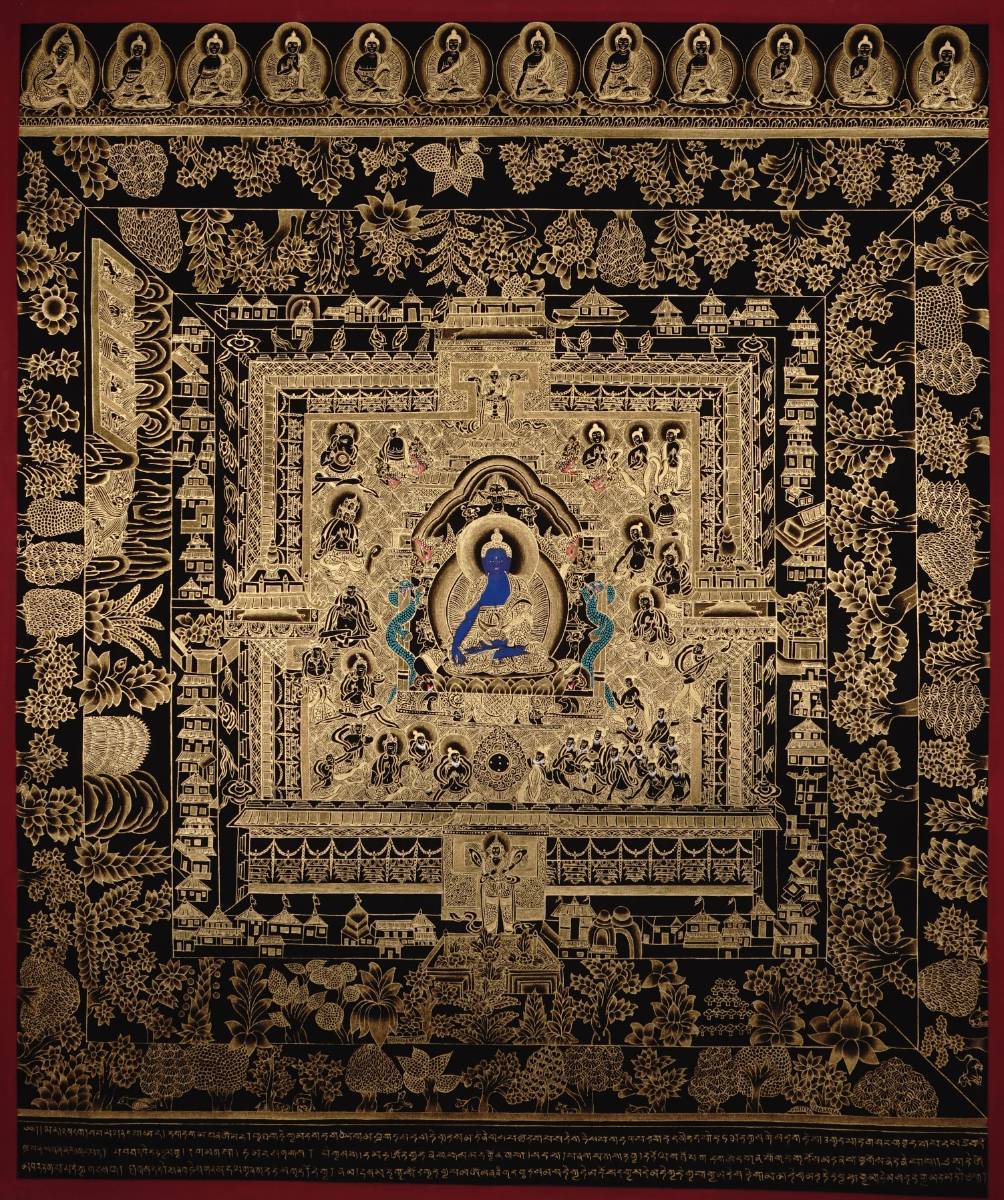 Medicine Buddha - Mandala Thangka