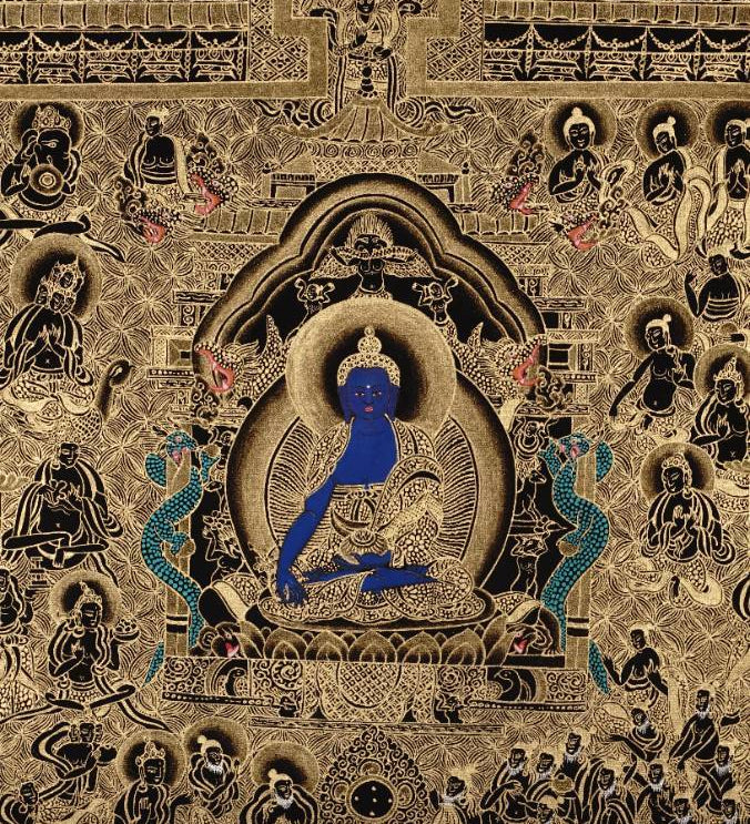 Medicine Buddha - Mandala Thangka