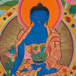 Medicine Buddha Thangka - Sacred Painting