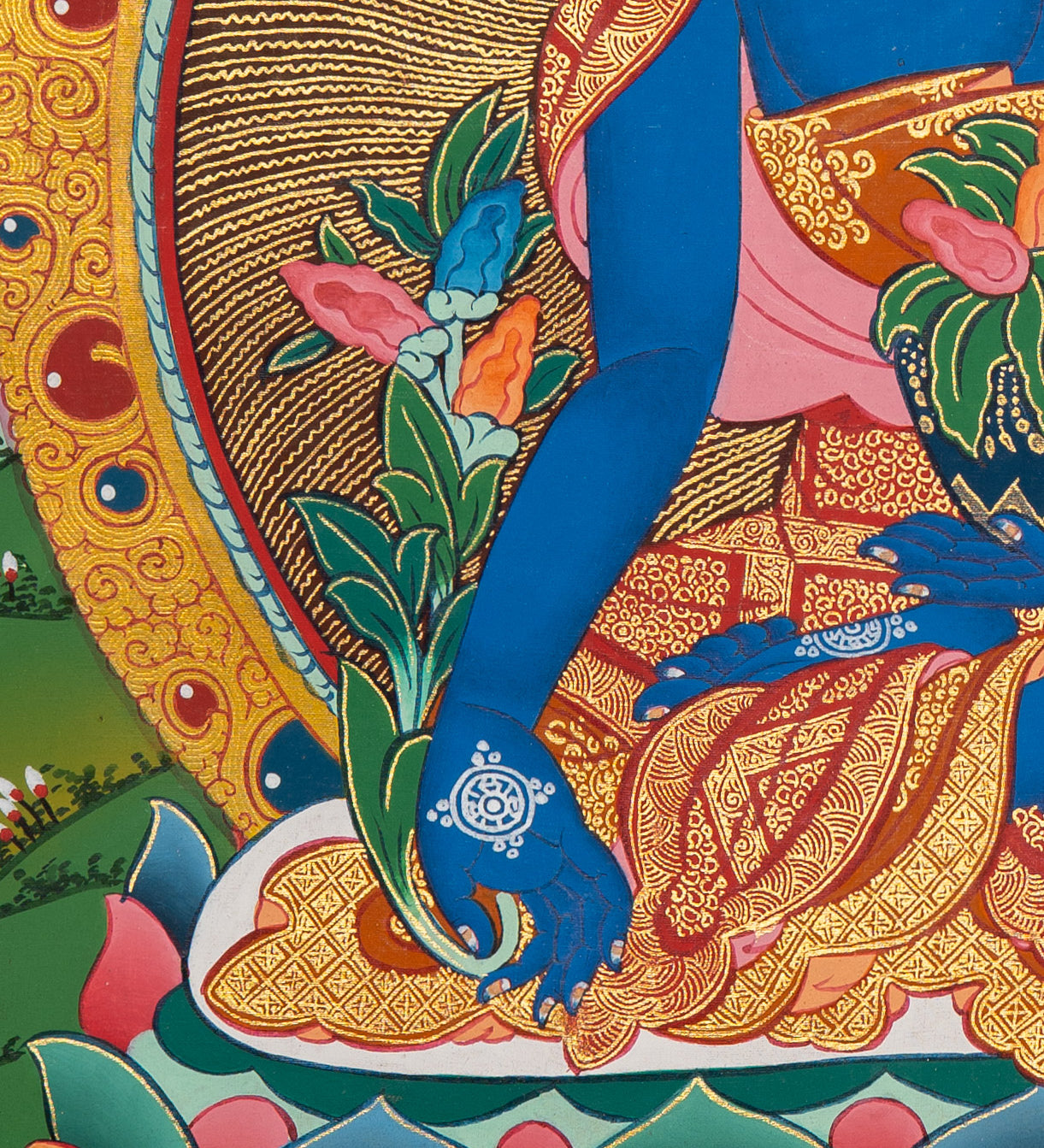 Medicine Buddha Thangka - Sacred Painting