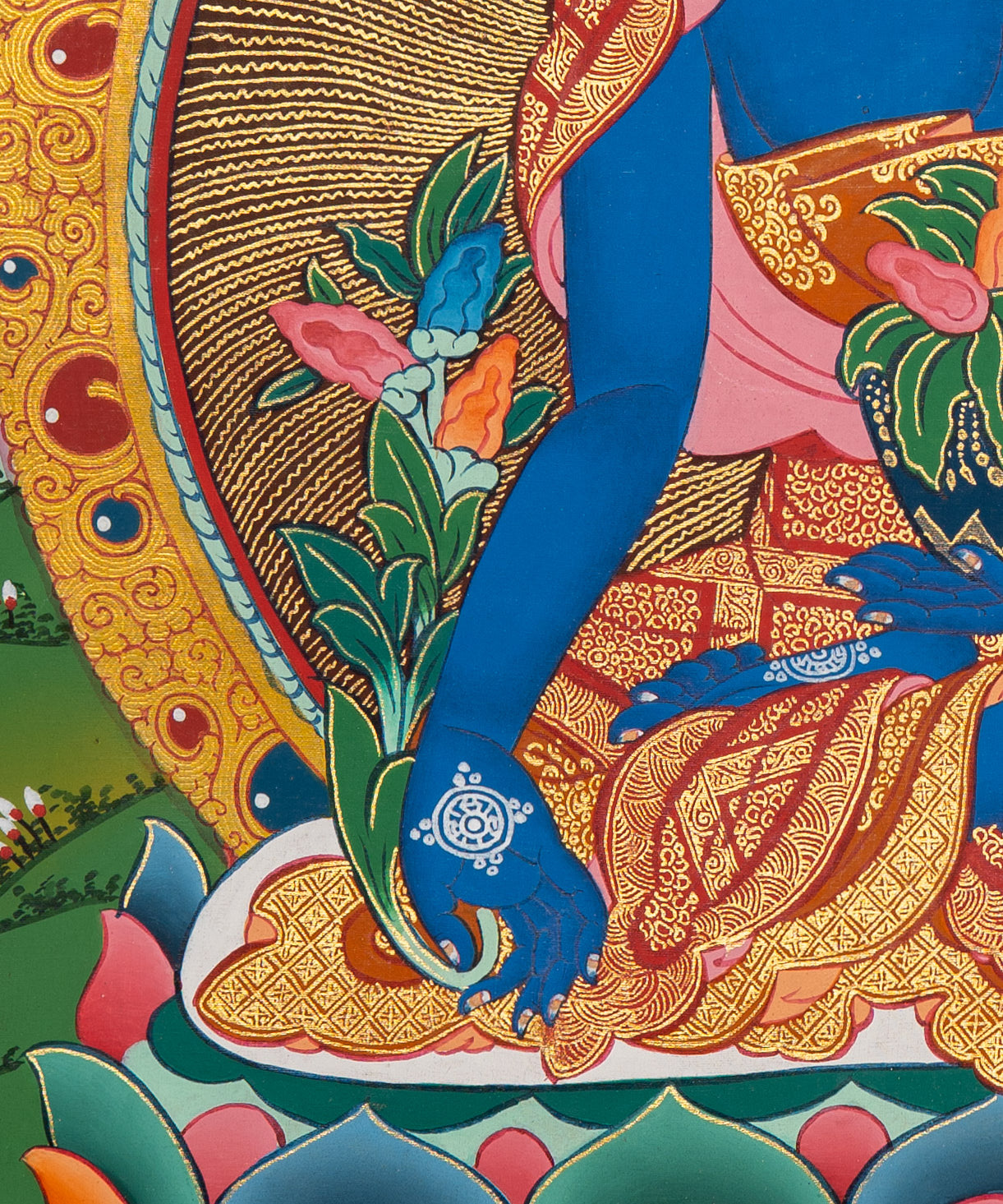 Medicine Buddha Thangka - Sacred Painting