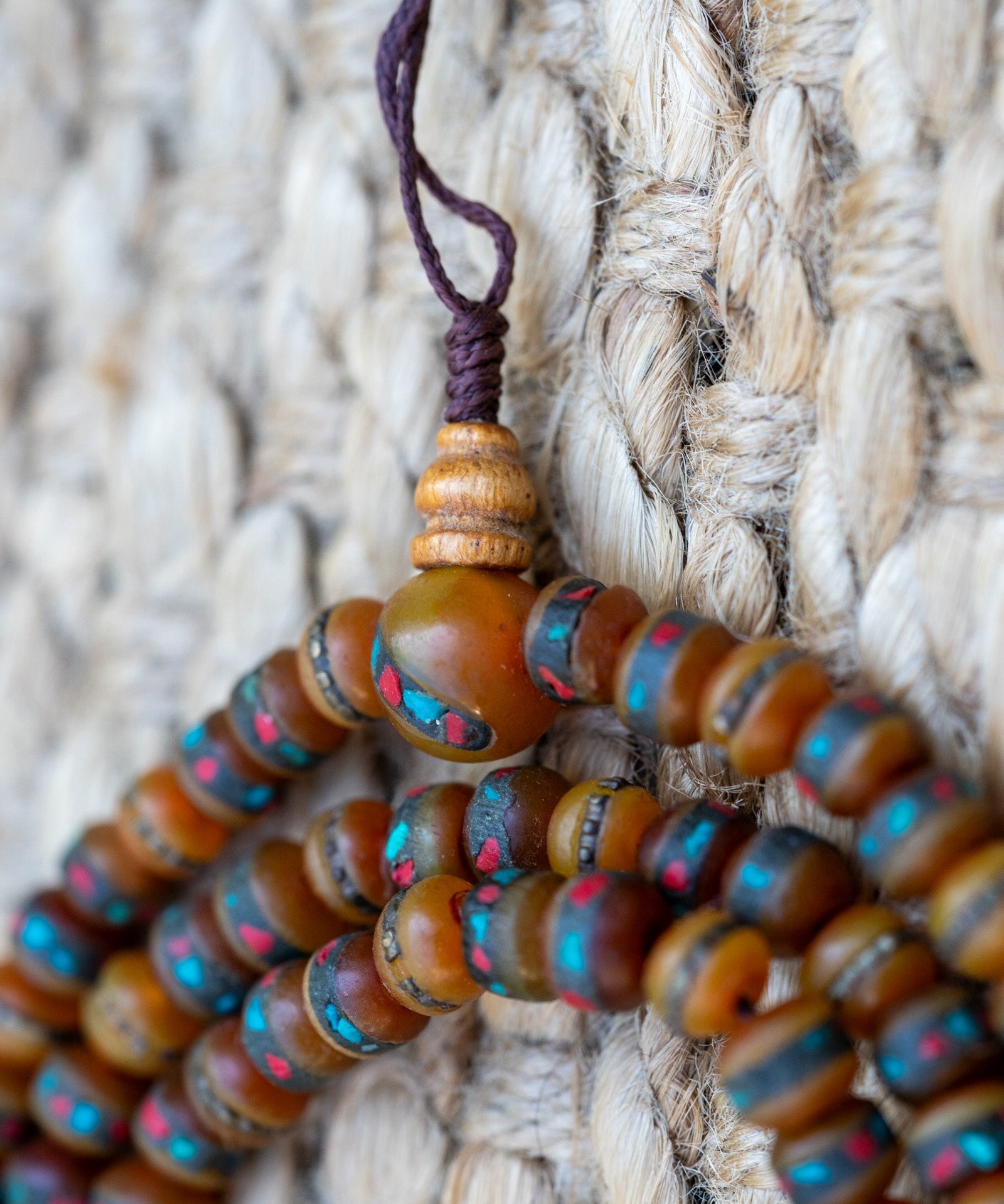 Mixed Bead Coral Mala