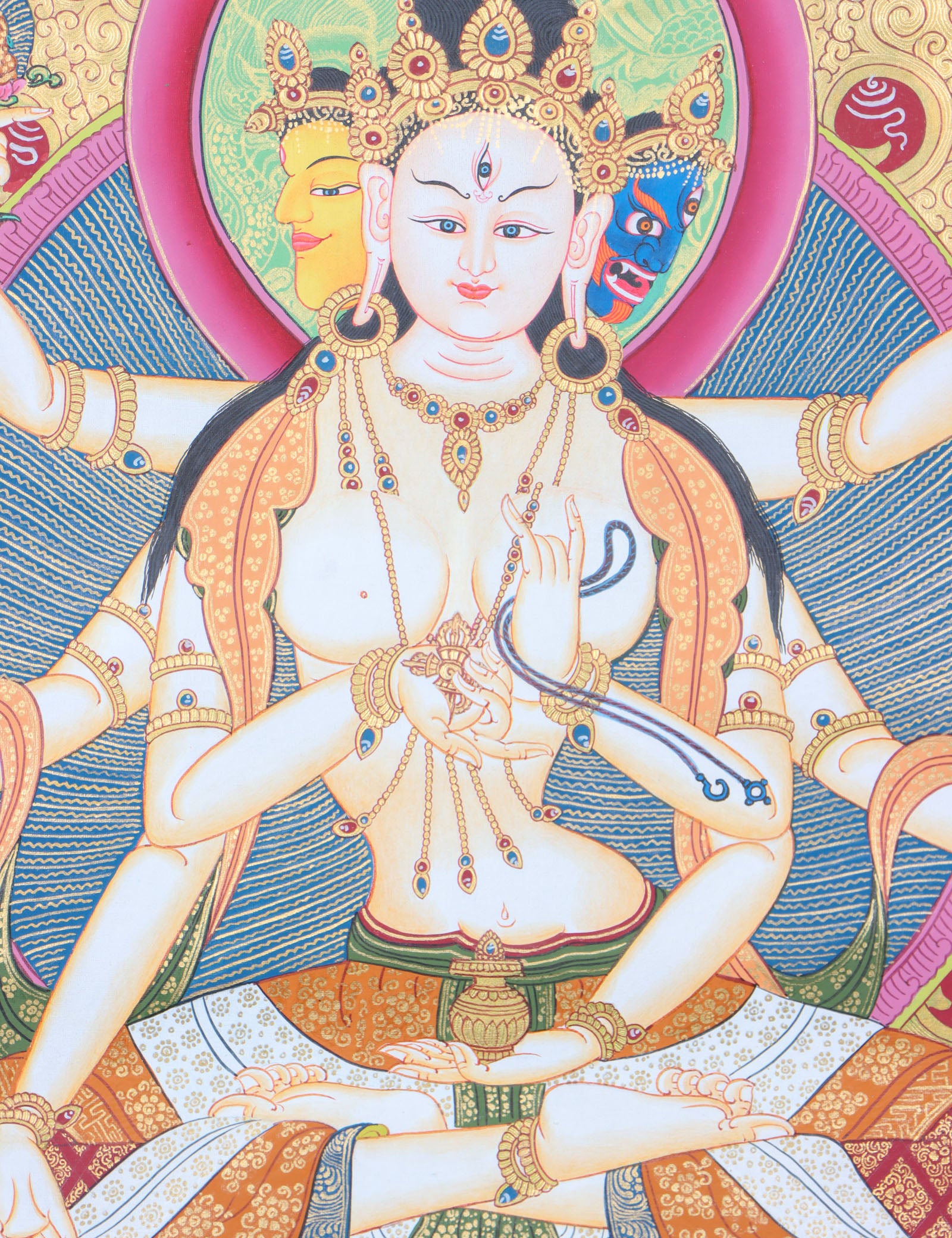 Namgyalma Thangka Painting for peace and enlightenment.