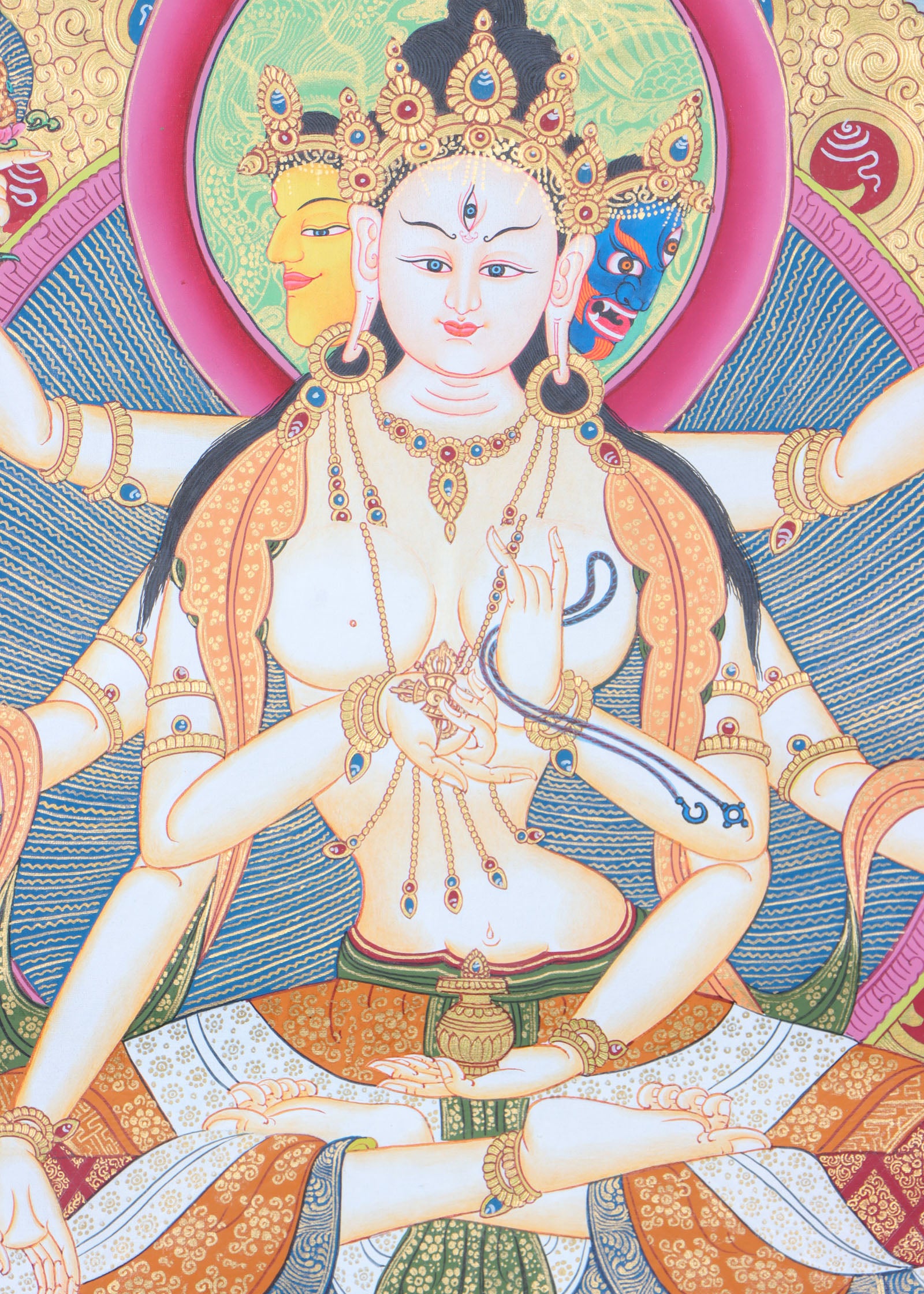 Namgyalma Thangka Painting for peace and enlightenment.
