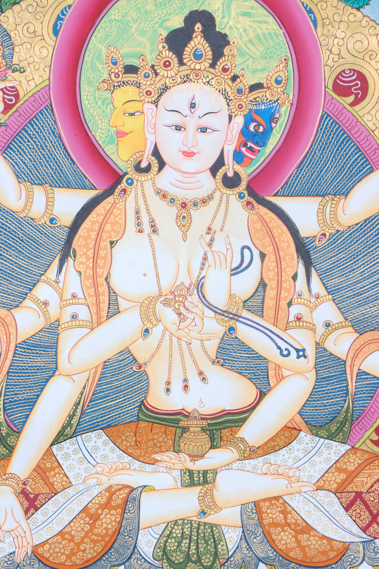 Namgyalma Thangka Painting for peace and enlightenment.