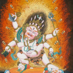 Three Mahakalas Thangka - Hand Painted Newari Art