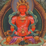 Newari Amitayus Buddha Thangka-Paubha Art