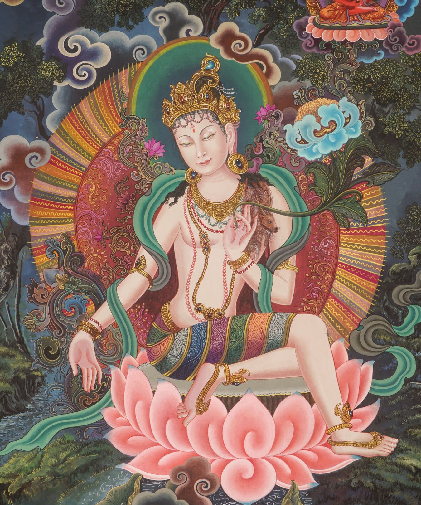 Chenrezig Newari Thangka Painting