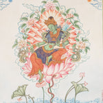 Newari Green Tara Thangka Painting