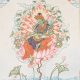 Newari Green Tara Thangka Painting