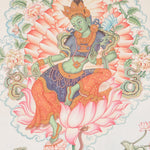 Newari Green Tara Thangka Painting