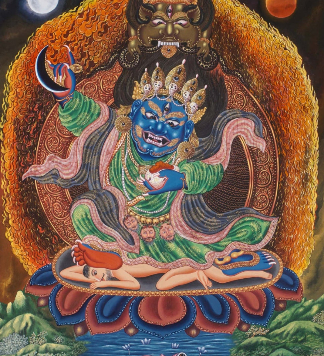 Mahakala Thangka - Newari Painting