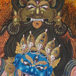 Mahakala Thangka - Newari Painting