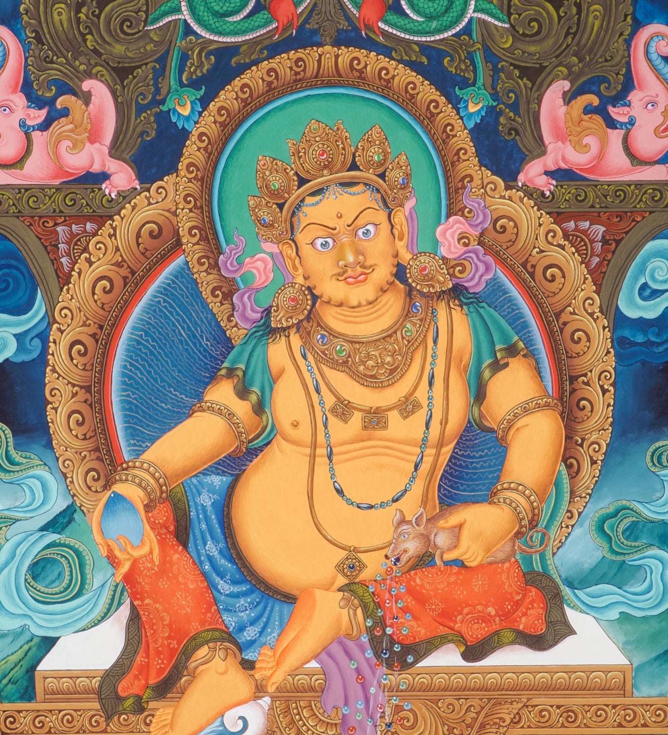 Newari Zambala thangka painting