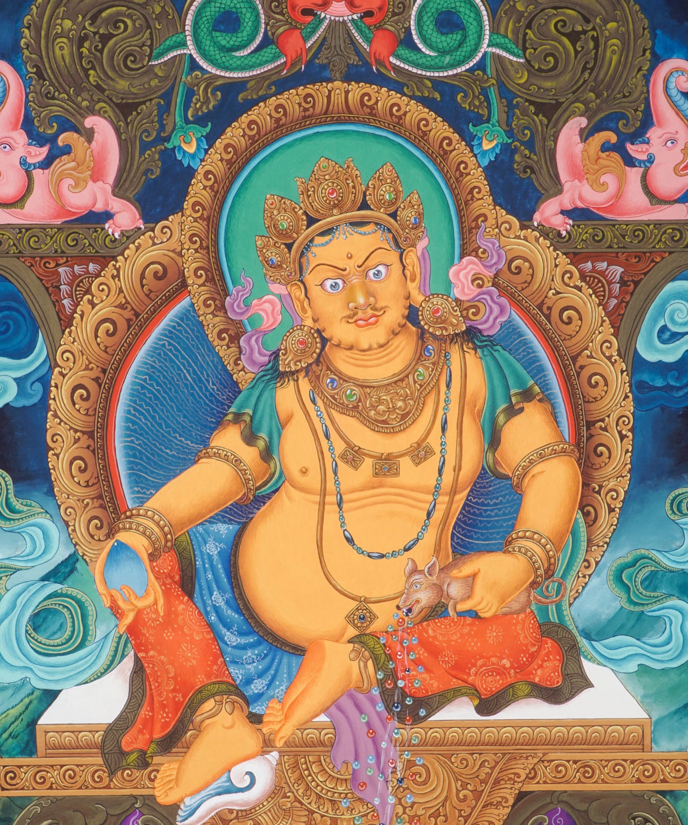 Newari Zambala thangka painting