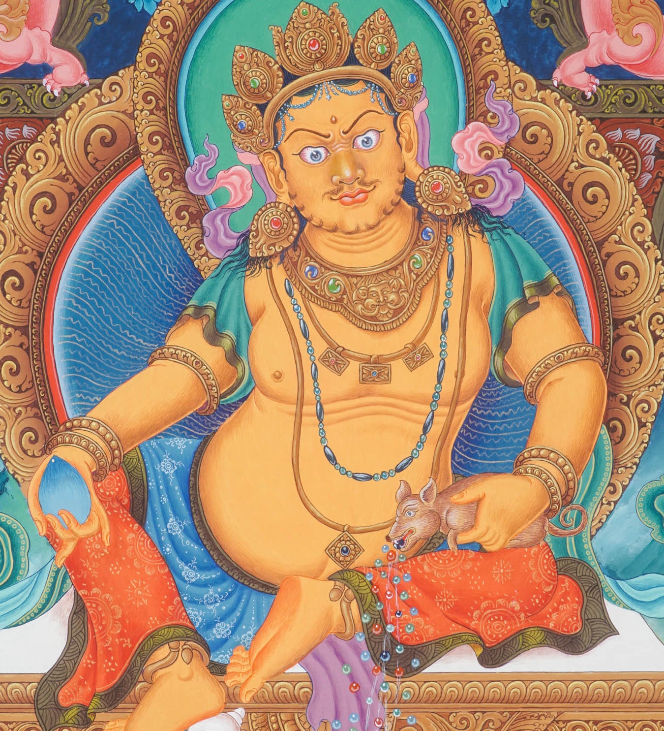 Newari Zambala thangka painting