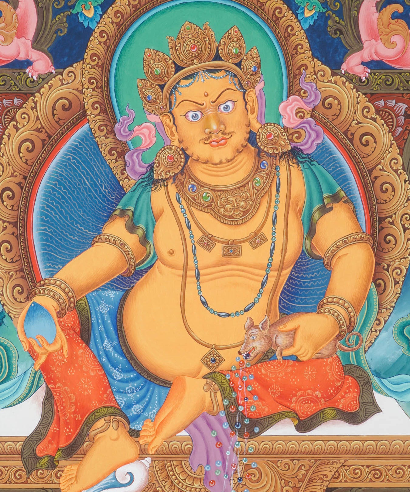 Newari Zambala thangka painting