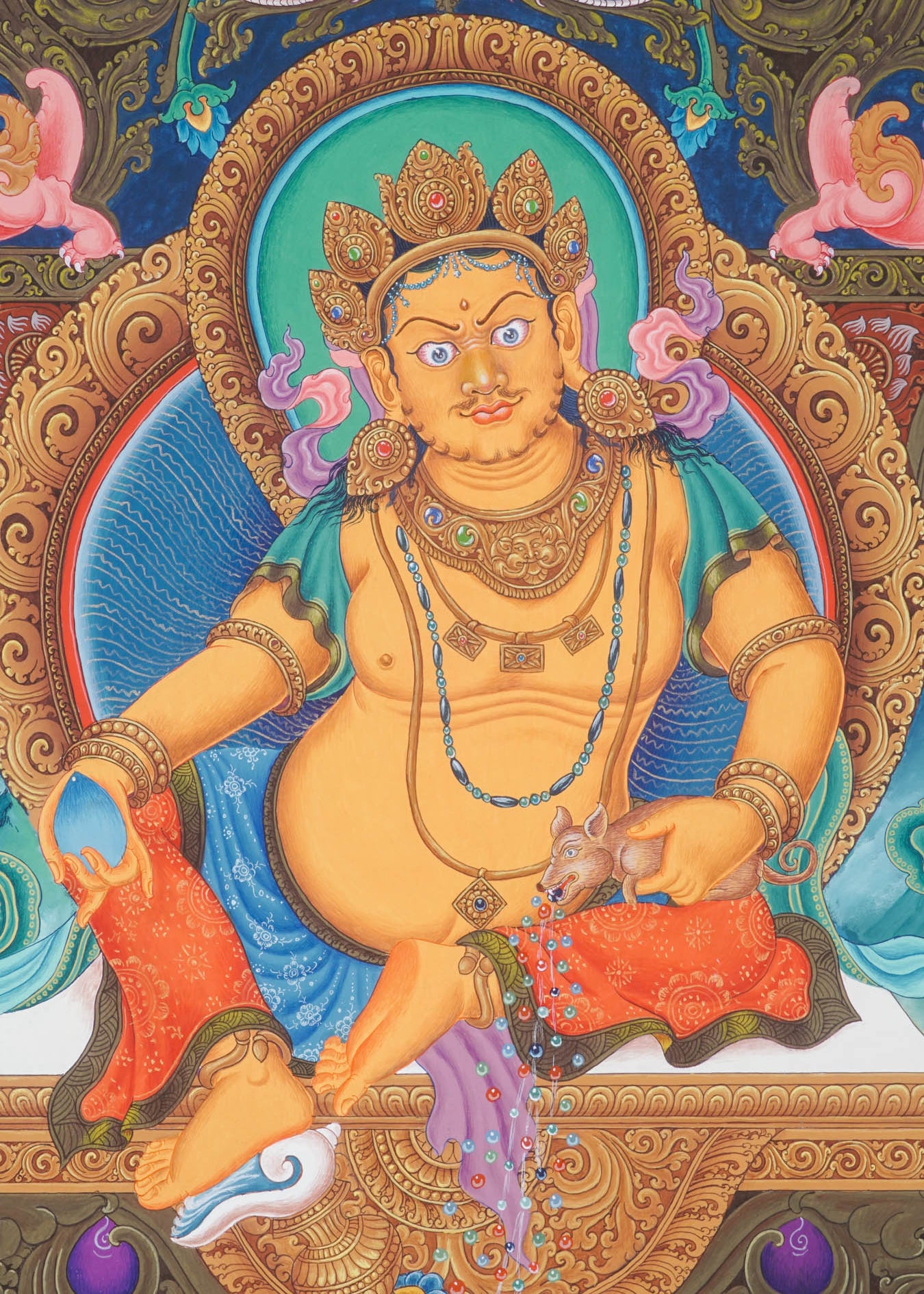 Newari Zambala thangka painting