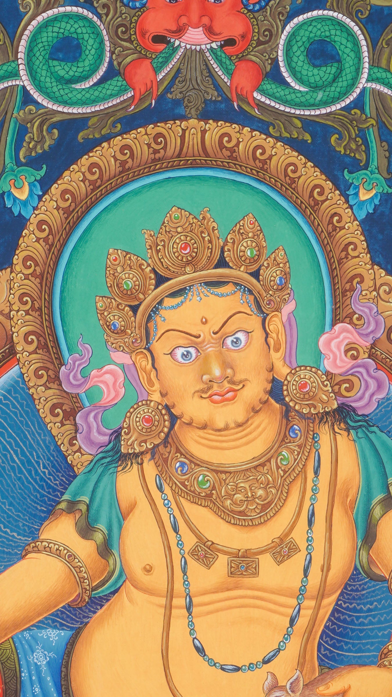 Newari Zambala thangka painting