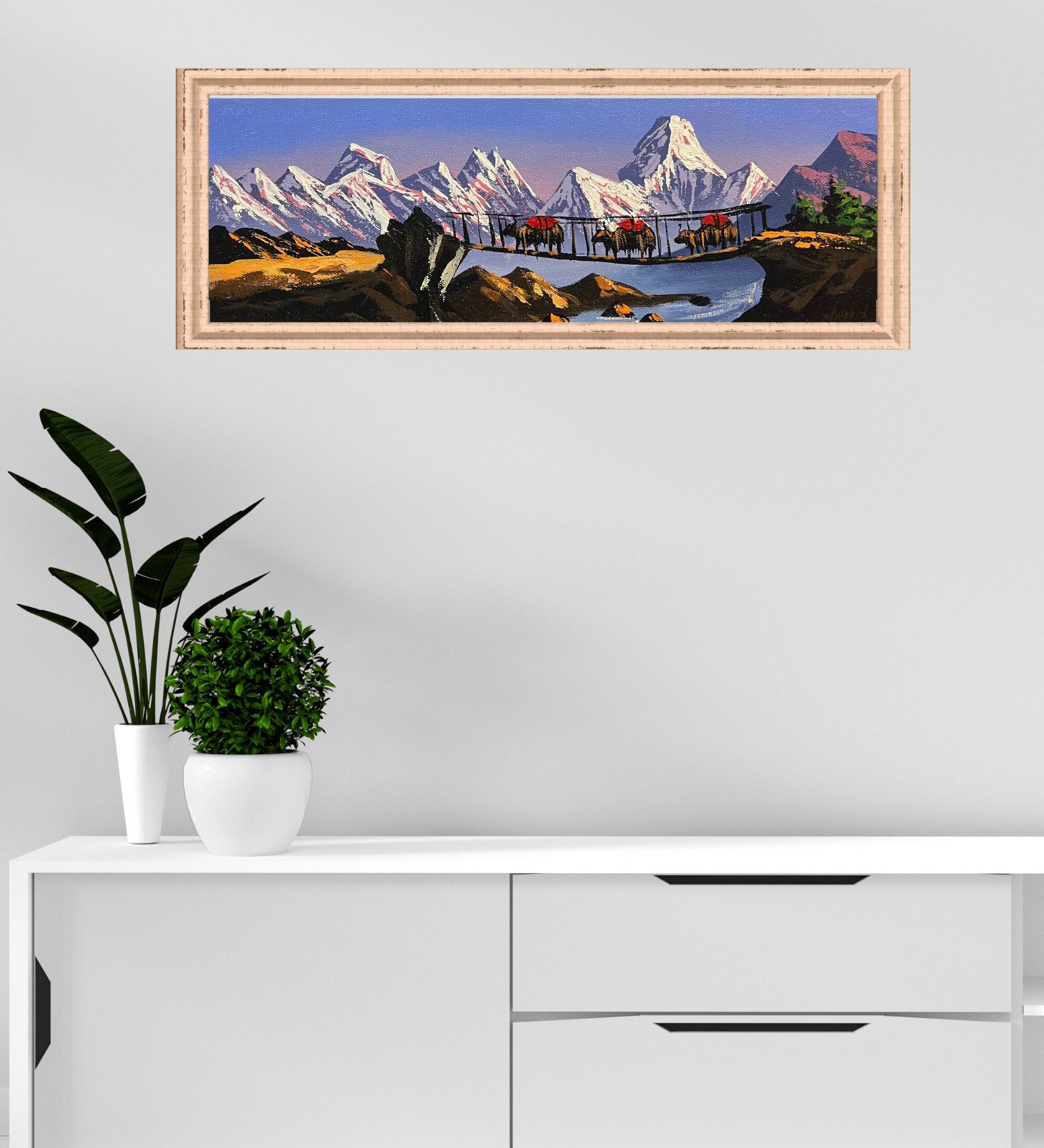 Ama Dablam & Everest Oil Painting