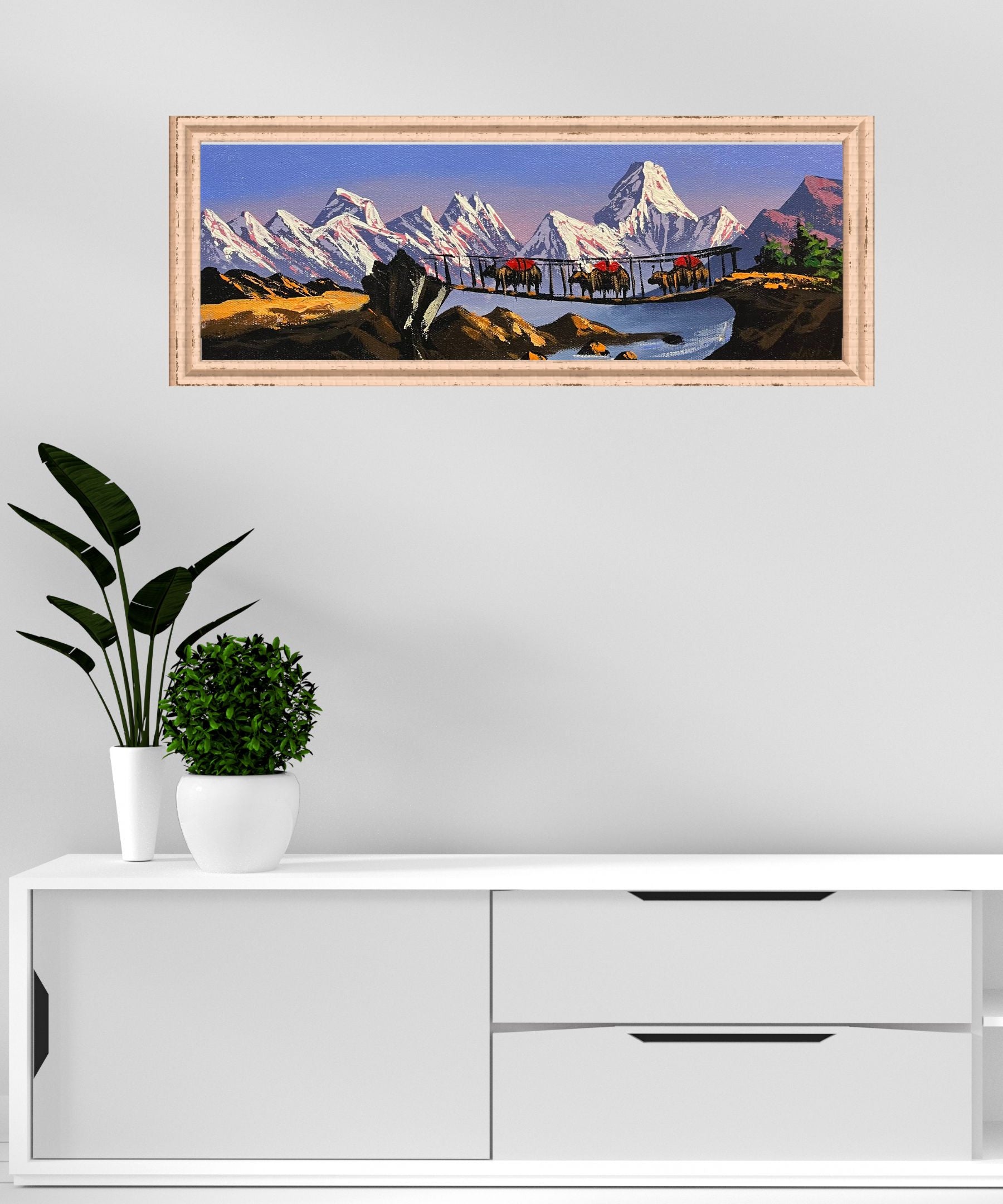 Ama Dablam & Everest Oil Painting