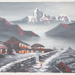 Oil Painting of Ama Dablam - Tibetan Art