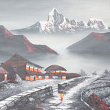 Oil Painting of Ama Dablam - Tibetan Art
