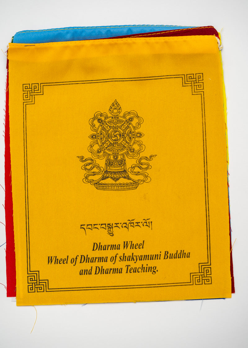 8 Auspicious Symbol Tibetan Prayer Flags 