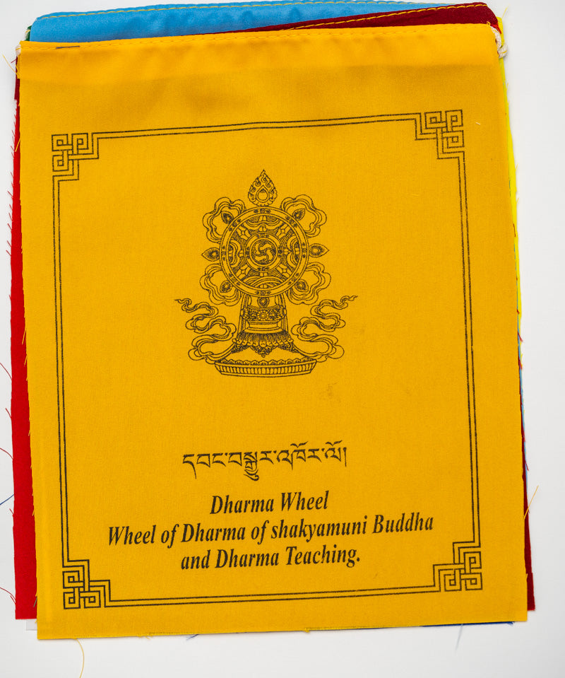 8 Auspicious Symbol Tibetan Prayer Flags 