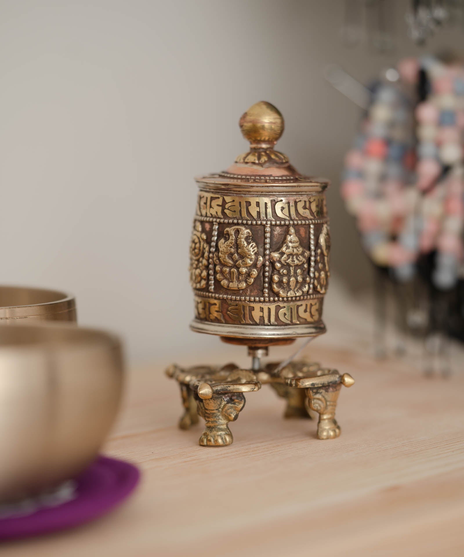 8 Auspicious Prayer Wheel
