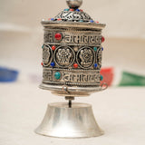 Gemstone Mantra Prayer Wheel for prayer and meditation.