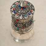 Gemstone Mantra Prayer Wheel for prayer and meditation.