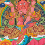 Pancha Kuber Thangka Painting for wealth and preposperity.