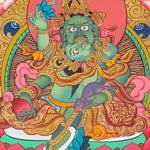 Pancha Kuber Thangka Painting for wealth and preposperity.