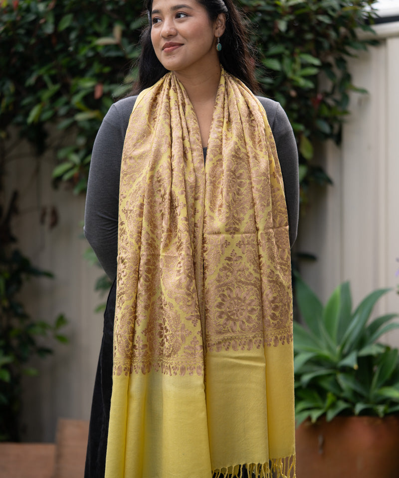 Embroidered Pashmina Shawl - Himalayas Shop