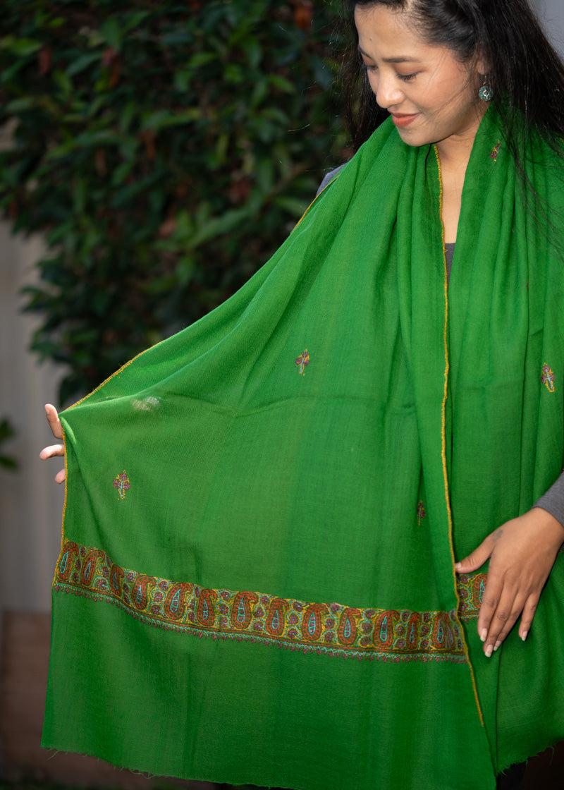 Light Embroidered Pashmina Shawl - Himalayas Shop