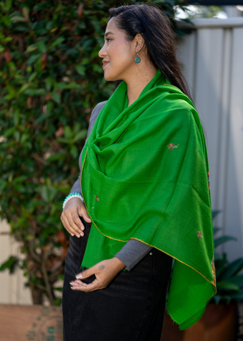 Light Embroidered Pashmina Shawl - Himalayas Shop