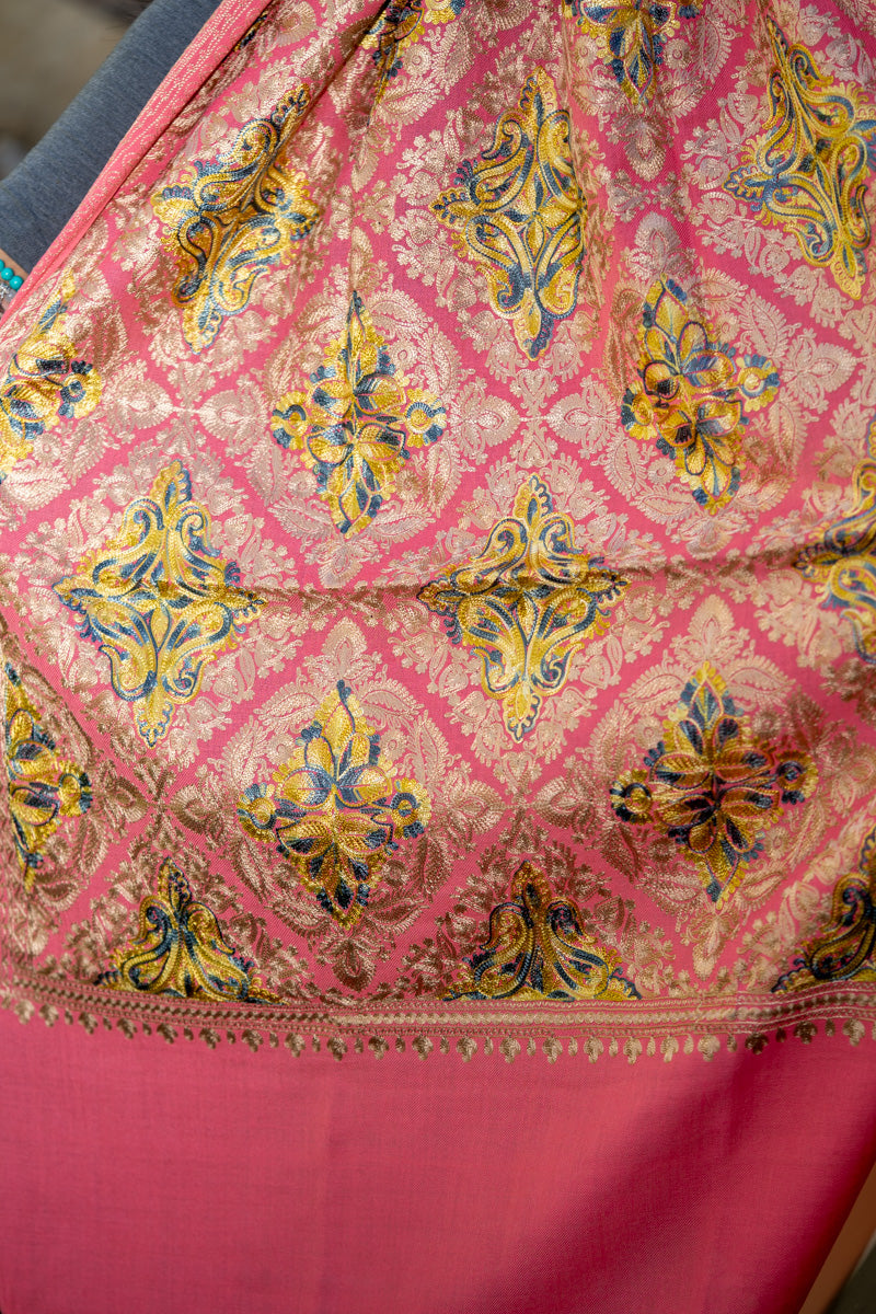 Heavy Embroidered Pashmina Shawl - shop now