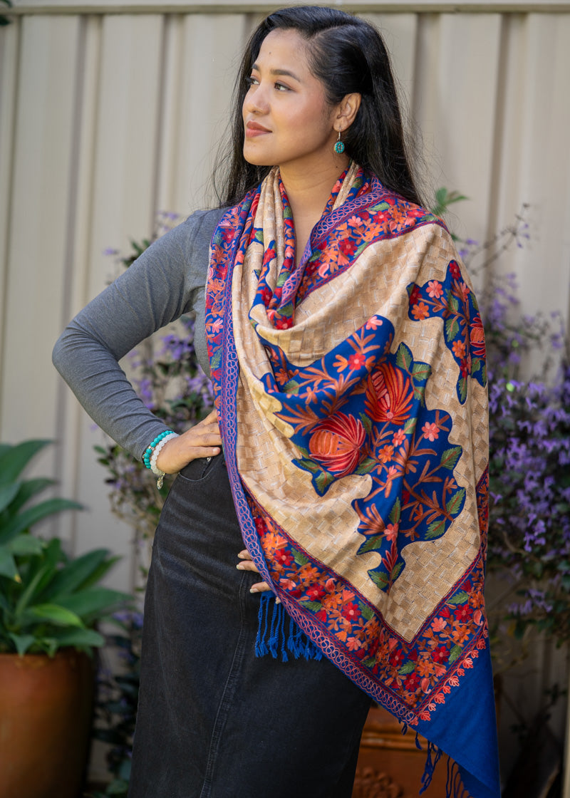 Embroidered Pashmina Shawl - Premium quality shawl 