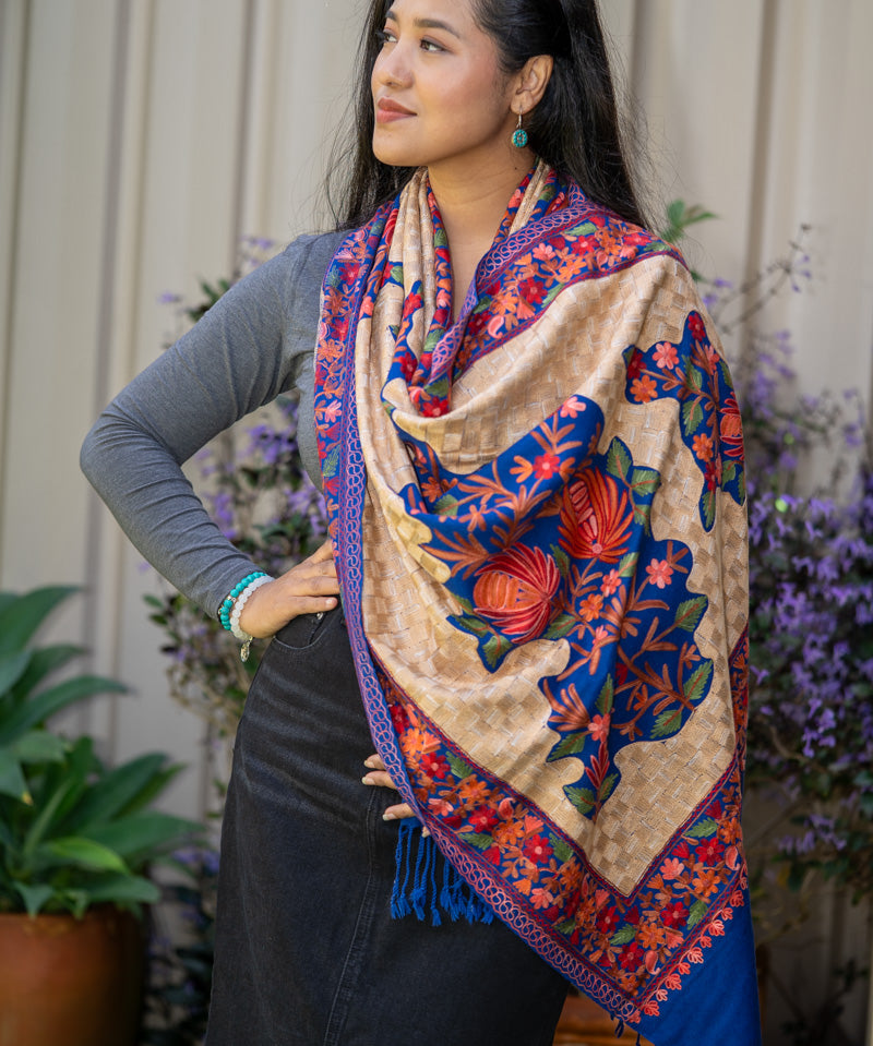 Embroidered Pashmina Shawl - Premium quality shawl 