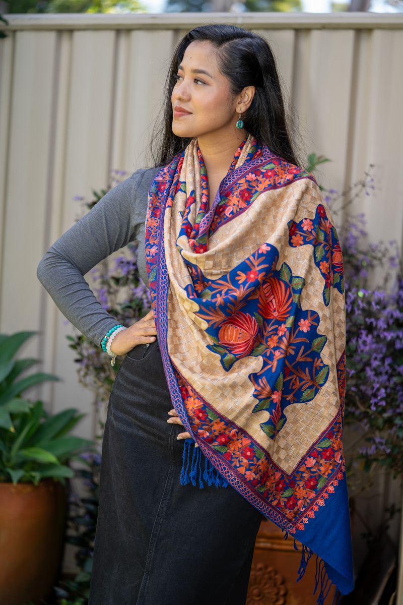 Embroidered Pashmina Shawl - Premium quality shawl 